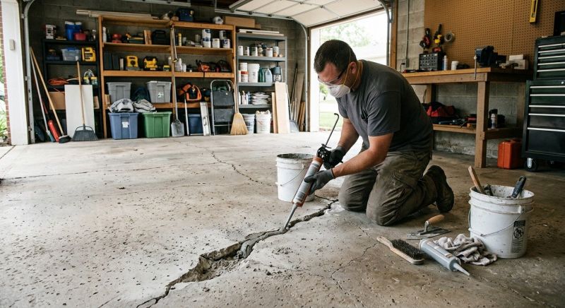 Concrete Crack Sealing in West Des Moines, IA