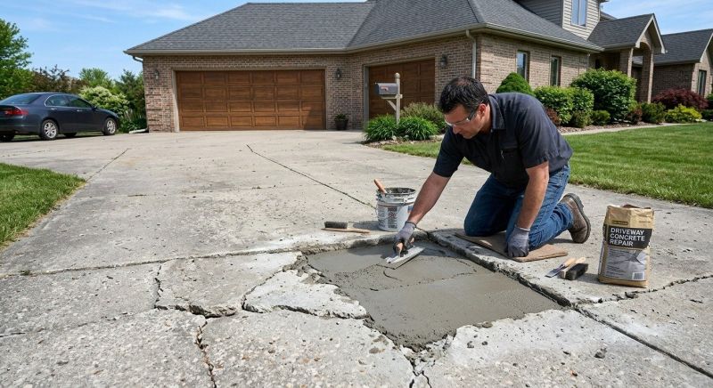 Concrete Driveway Repair in Corpus Christi, TX