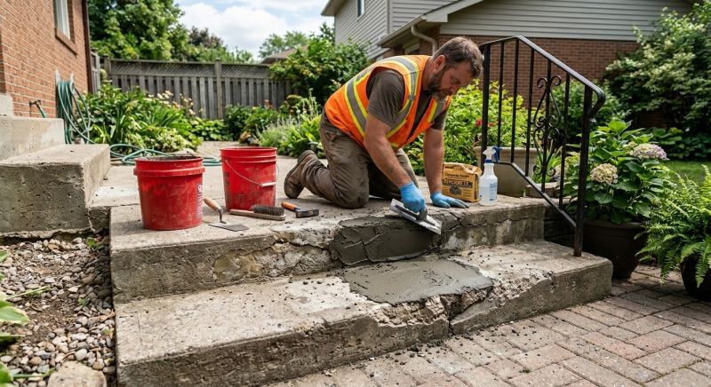 Patio Stairs Repair in Des Moines, IA