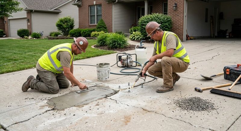 Cement Driveway Repair in Des Moines, IA