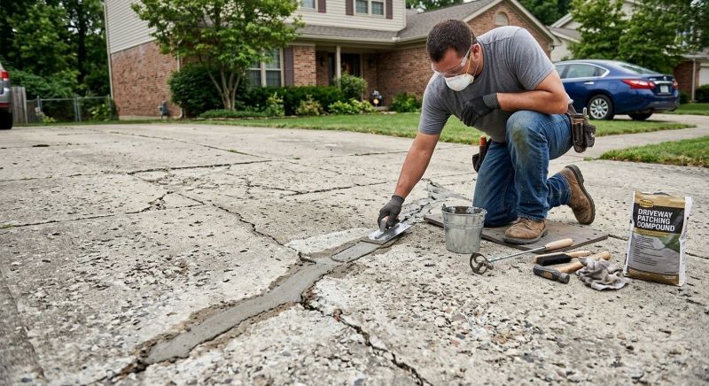 Concrete Driveway Patching in Des Moines, IA