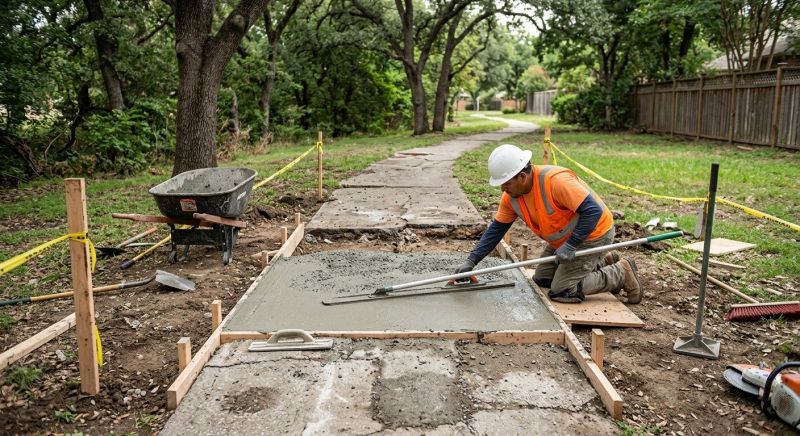 Concrete Pathway Repair in Corpus Christi, TX