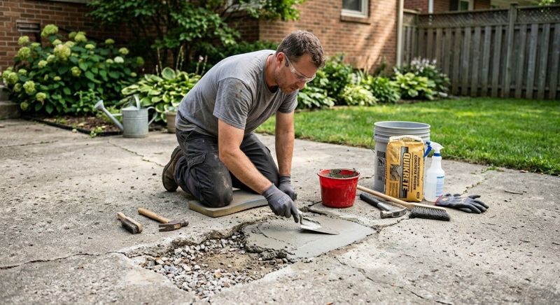 Concrete Patio Repair in Corpus Christi, TX