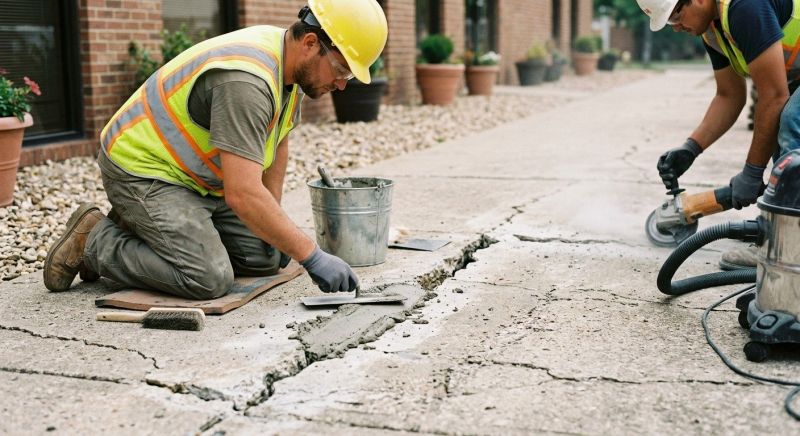 Cracked Concrete Repair in Des Moines, IA
