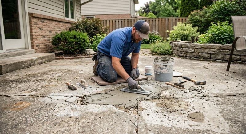 Patio Concrete Repair in Corpus Christi, TX