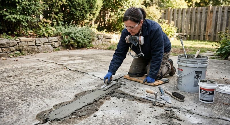 Patio Concrete Repair in Des Moines, IA